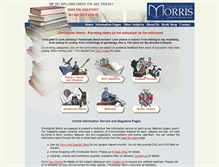 Tablet Screenshot of christopher-morris.co.uk